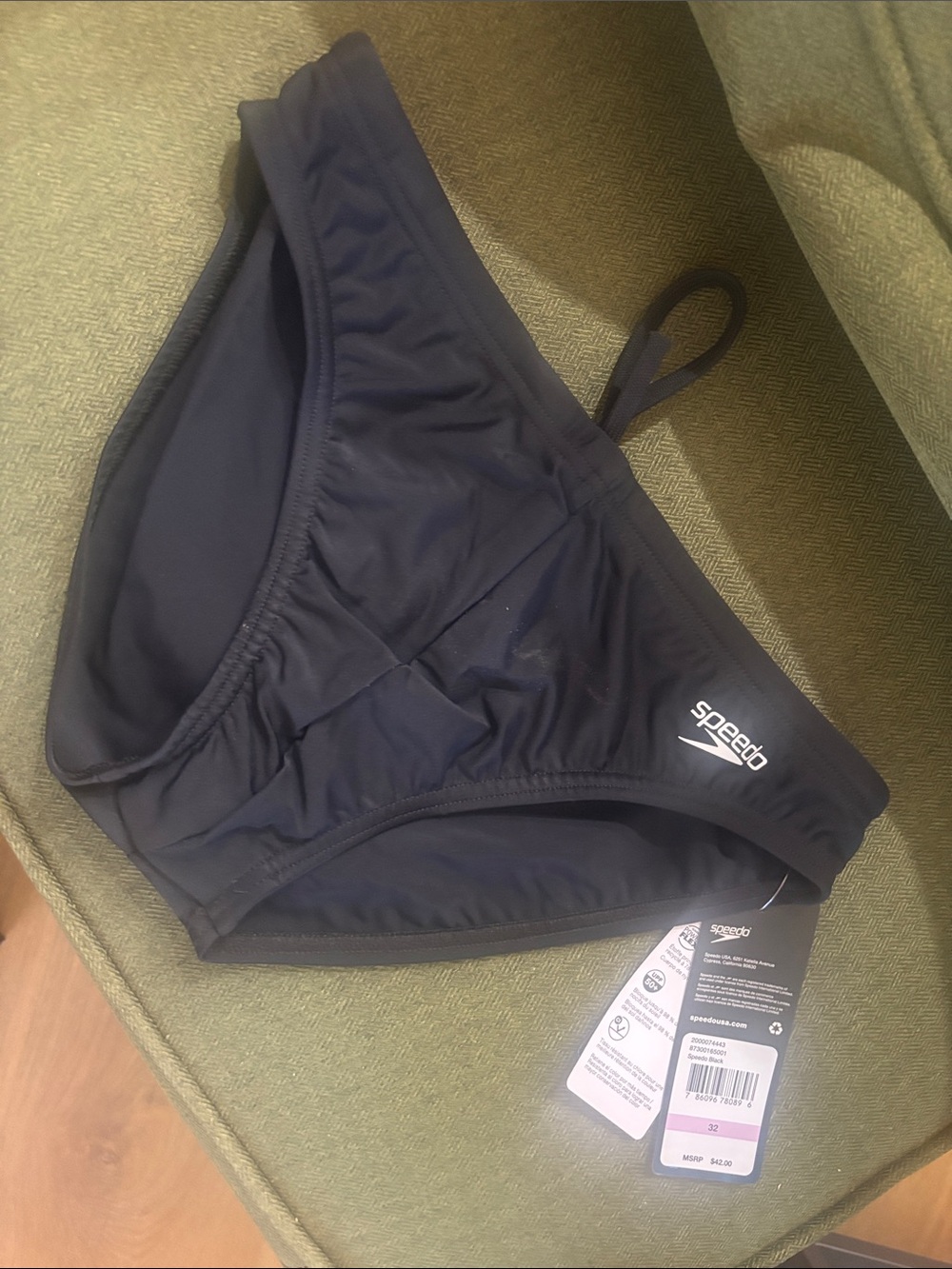 Speedo Black Classic Training Swim Brief